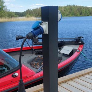 Elstolpe med två uttag
